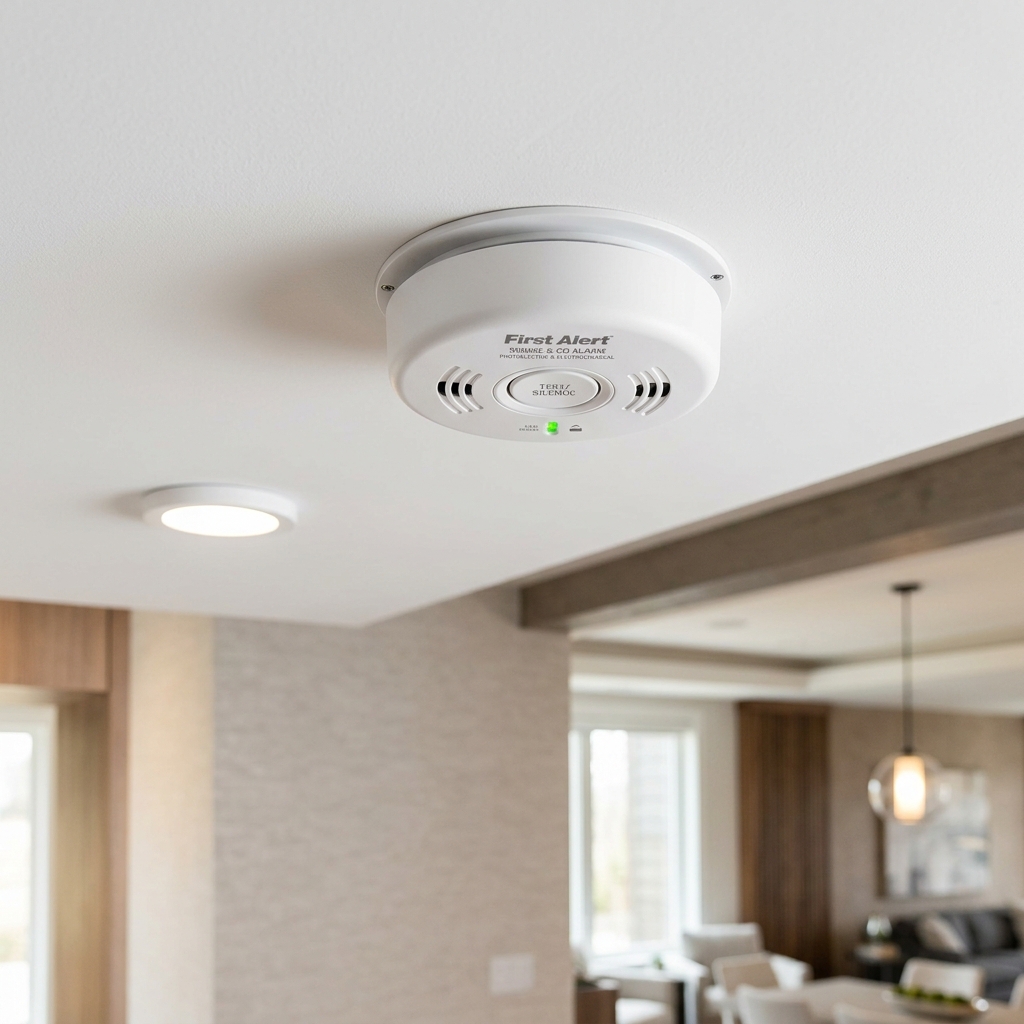 Ceiling-Mounted White Smoke and Carbon Monoxide Combo Detector in Murfreesboro TN